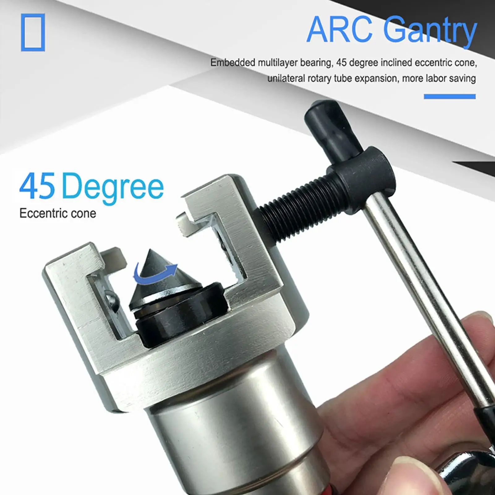 Eccentric Flaring Tool Portable High Rigidity Rolling Action for air Conditioning for maintenance Equipment