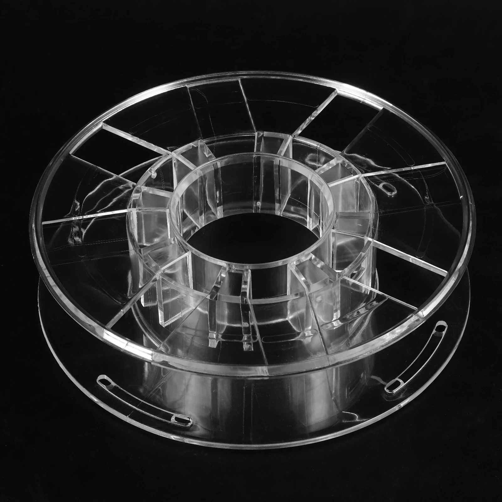 

2 Pcs Print Supplies Tray Printer Clear 3d Printing Filament Spool Mount Reel Holder