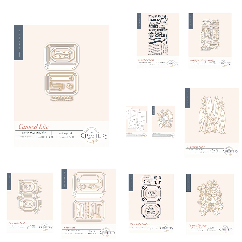 

Canned Lie Die 2026 New Metal Cutting Dies Clear Stamps DIY Scrapbooking Birthday Embossing Photo Album Greeting Card Handmade