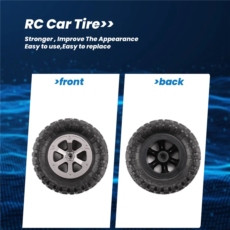 B49B-4Pcs 73 مللي متر الإطارات الإطارات عجلة ل WPL C14 C24 B24 B36 MN D90 MN-90 MN99S FY003 FY004 RC ترقية أجزاء السيارة الملحقات