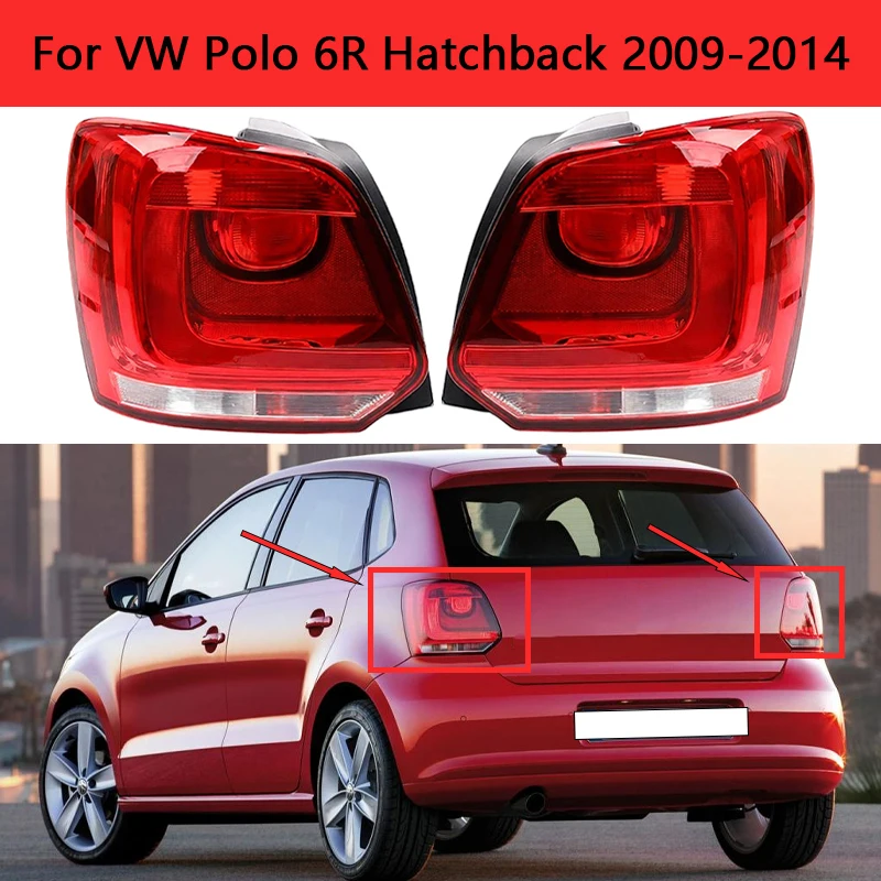 

Автомобильные аксессуары, задний фонарь, задний фонарь, сигнальная лампа заднего хода без лампочек для VW Polo 6R Hatchback 2009-2014