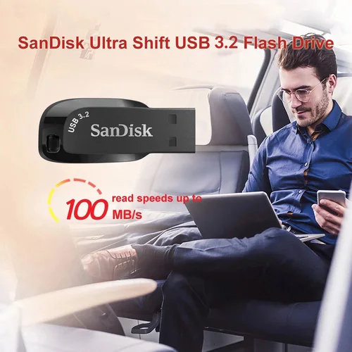 Imagen 2 del producto SanDisk USB 3,2 unidad Flash USB CZ410 32GB 64GB 128GB 256GB Pen Drive Memory Stick negro U disco Mini Pendrive para ordenador portátil