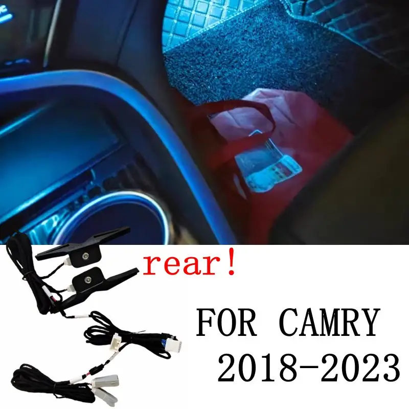 

Лампа для ног на заднее сиденье автомобиля, тип B, 1 комплект, фитиль и корпус из АБС-пластика, украшение для Toyota Camry 2018, 2019, 2020, 2021, 2022