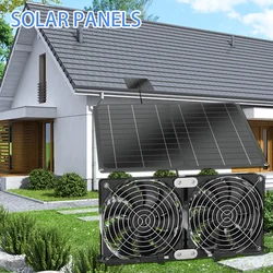 High Quality Solar Panel Pet Electric Ventilation Solar Exhaust Fan Suitable for Cooling Chicken Coops and Greenhouses