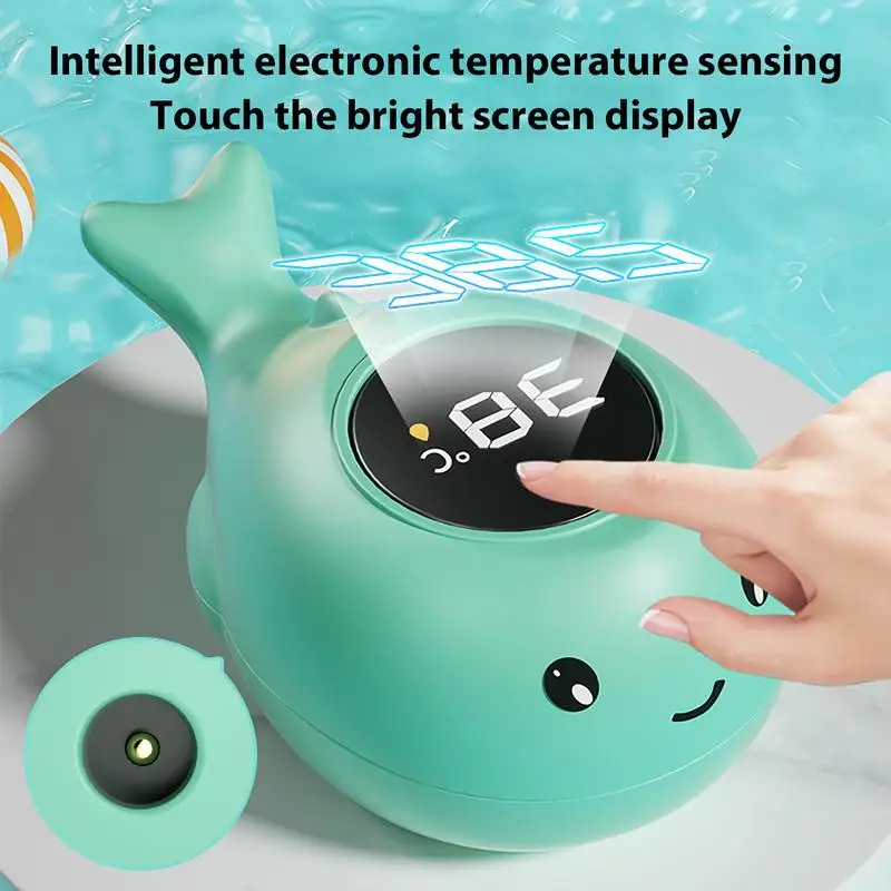 Bath Thermo Meter Baby Safety Digital Water Thermometers with LED Display Floating Toy Bathtub Thermometers Safety Temperature