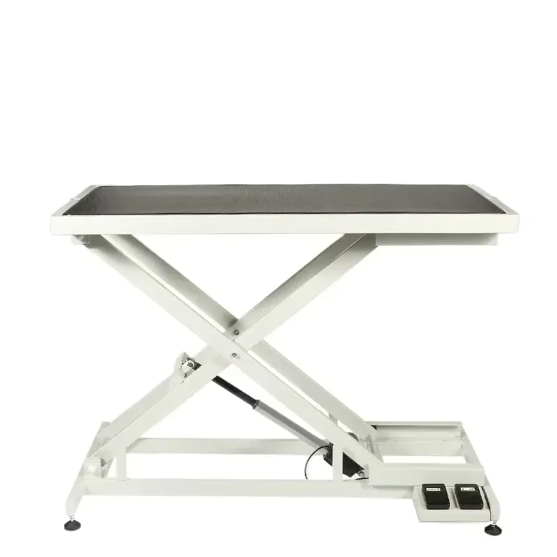 Electric Hydraulic Pet Grooming Table White Dwarf Low Start Lift Dog Cat Beauty Station Adjustable Height Non Slip Surface