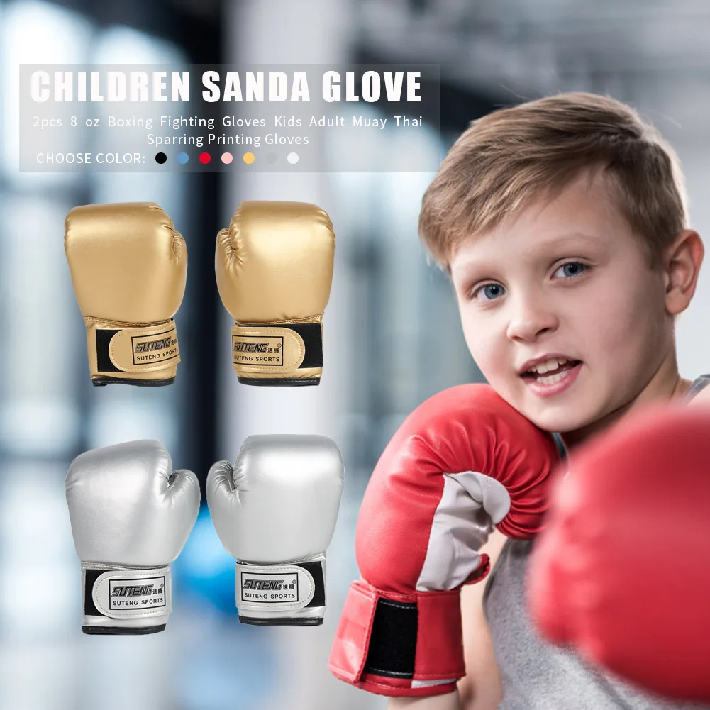 luvas-de-boxe-para-criancas-2-pecas-couro-pu-muay-thai-luvas-respiraveis-​​para-luta-taekwondo-para-meninos-meninas-e-jovens