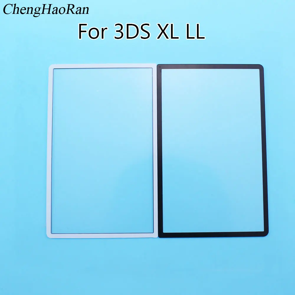 

1 PCS Black White Top Mirror Surface Glass Lens Cover Upper LCD Screen Len Front Cover For 3DS XL LL Console Repairt High Qual