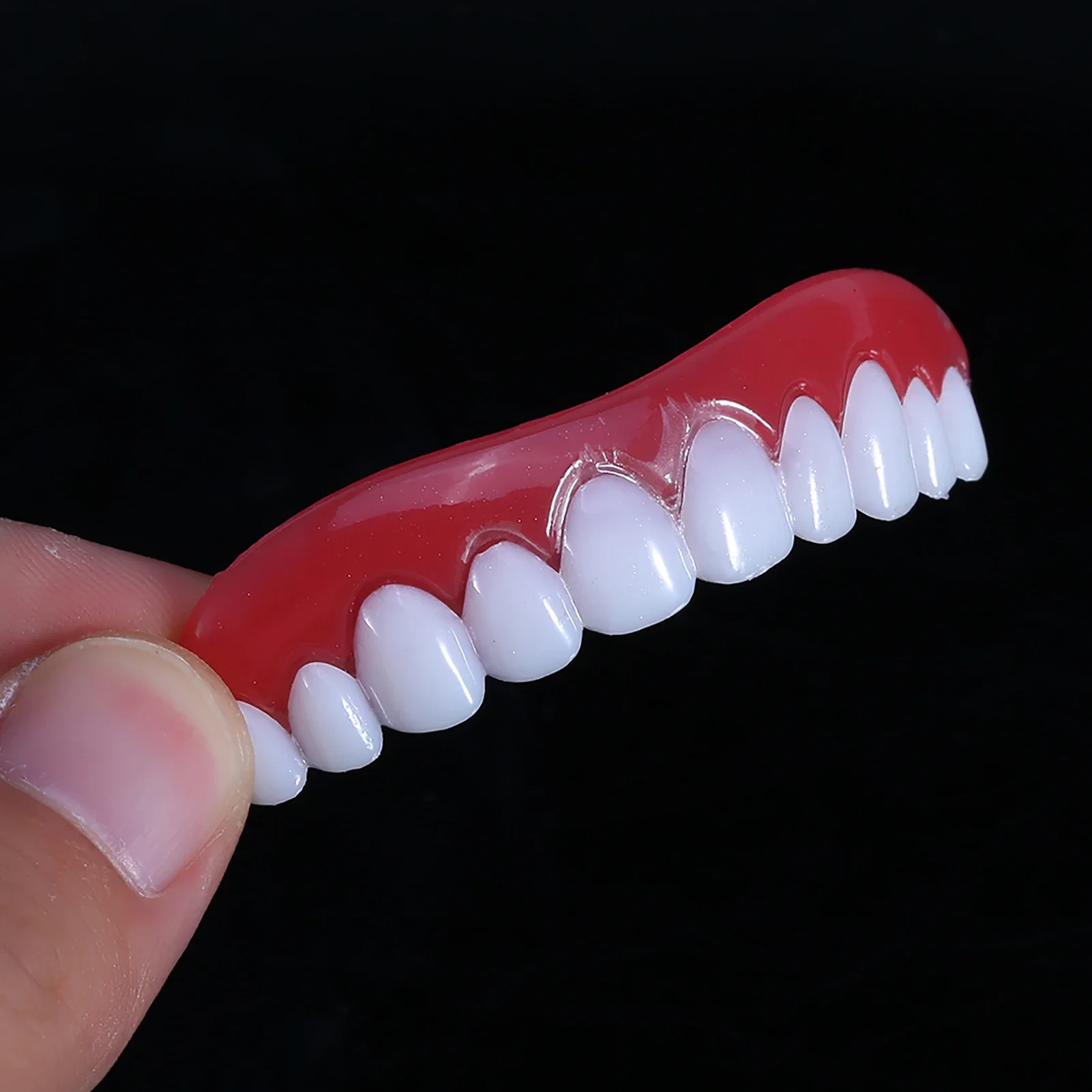 Silicone False Teeth Perfect Laugh Veneers Braces Upper Lower Teeth Whitening Stickers Teeth Whitening Braces Instant Tools