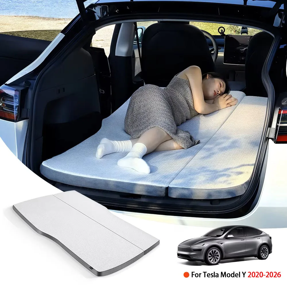 Detailansicht der Memory-Schaum-Oberfläche der Tesla Model Y Matratze