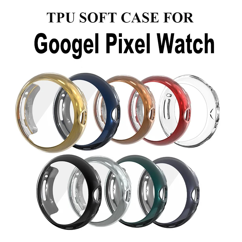 Case For Google Pixel Watch 2 1 Full Cover Protective Flexible TPU Shell Shockproof Touch Sensitive HD Screen Protector Bumper