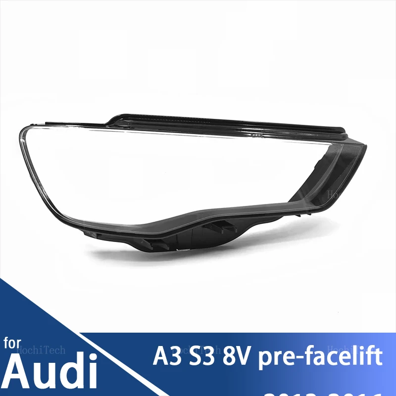 

Car Headlamp Cover Headlight Lens Glass Cover Lampshade Bright Shell Lens Covers For Audi A3 S3 8V pre-facelift 2013-2016