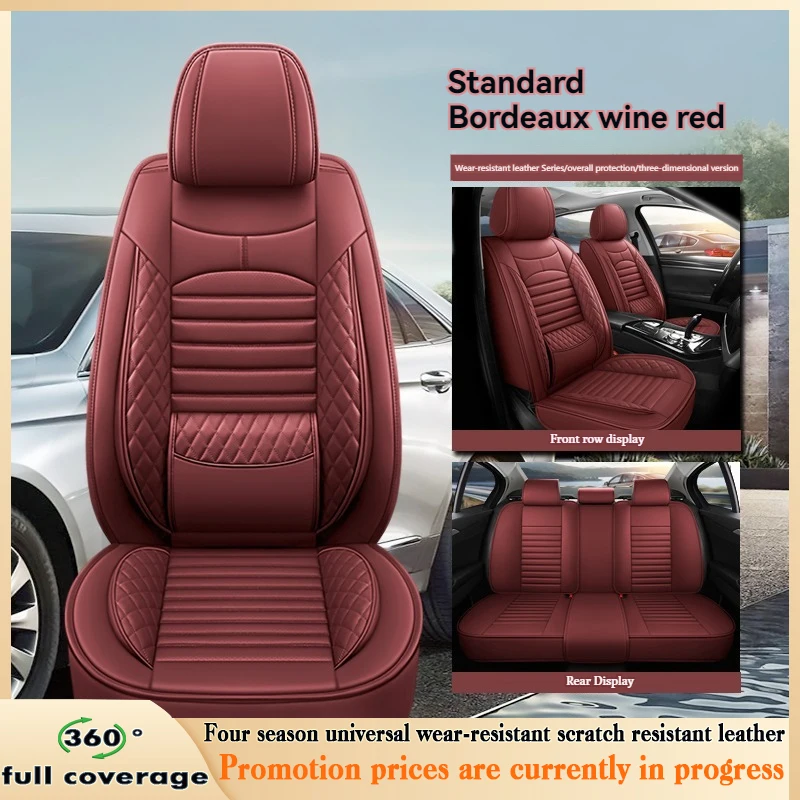 

5 Seats High-end Waist Protection Car Leather Seat Cover For Renault Sandero Stepway Megane TWINGO KOLEO Duster Auto Protector