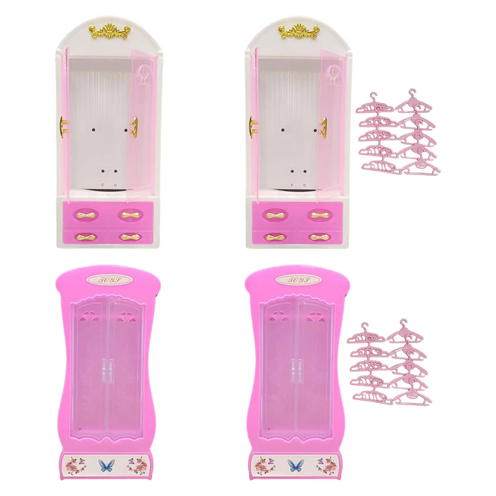 Mini armoire modèle poupée porte-vêtements ornement jouets Miniature maison meubles
