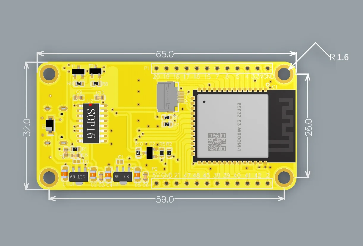 ESP32-S3 HMI 8M PSRAM 16M Flash WIFI&Bluetooth 1.9 