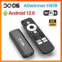 VONTAR Android 12 DQ06 ATV Mini TV Stick Allwinner H618 Quad Core 8K Video 4K@60fps Wifi6 Build in BT Voice Android 12.0 TV BOX
