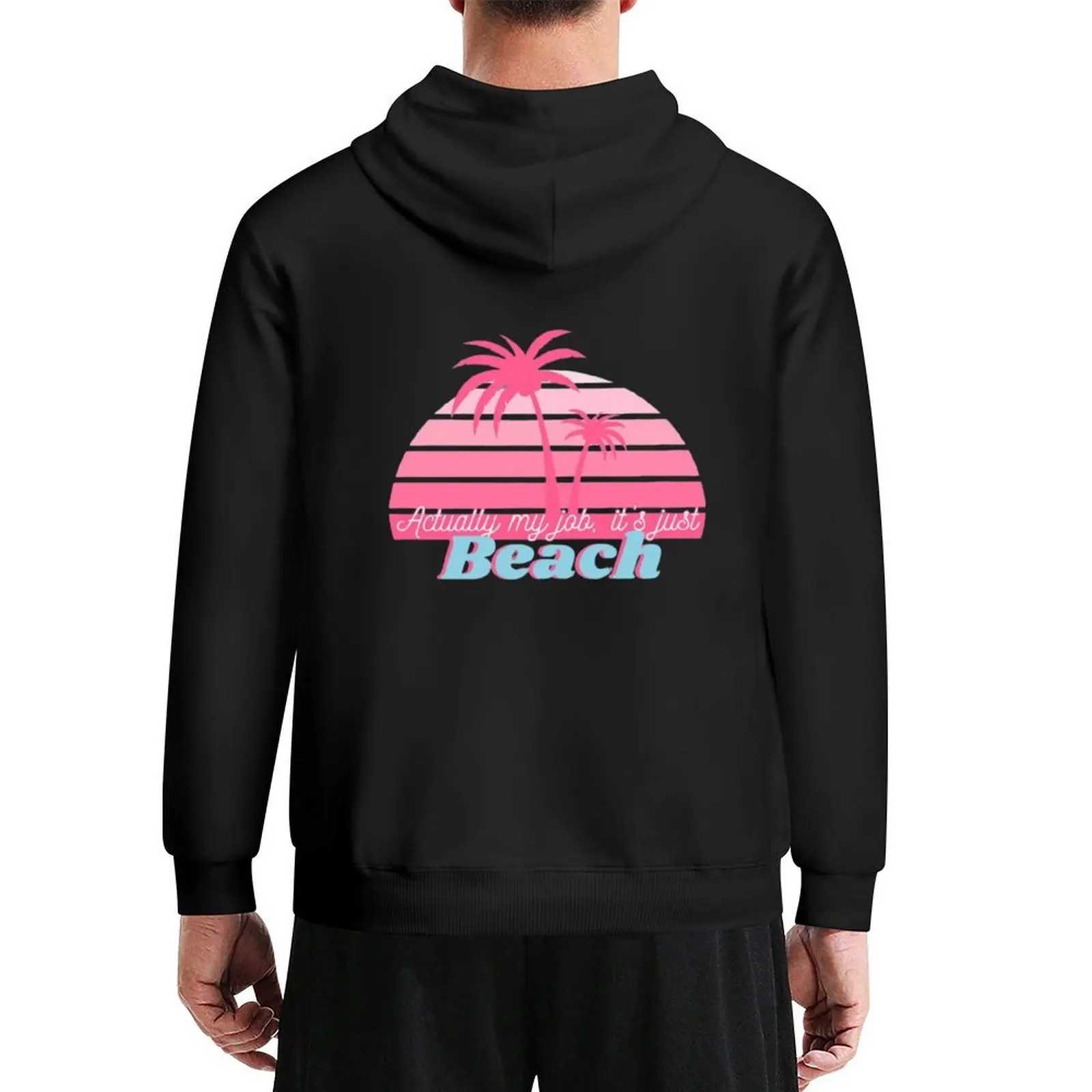 

My job is just Beach Hoodie korean clothes men's sweat-shirt winter clothes japanese style autumn hoodie