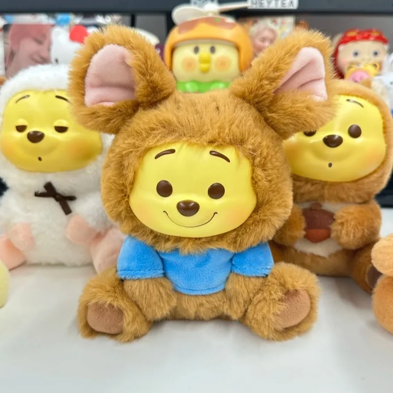 Miniso Blind Box Disney Pooh Bär Serie Freche Party Vinyl Plüsch Anhänger Kinder Spielzeug Nette Modell Geburtstag Geschenk Spielzeug