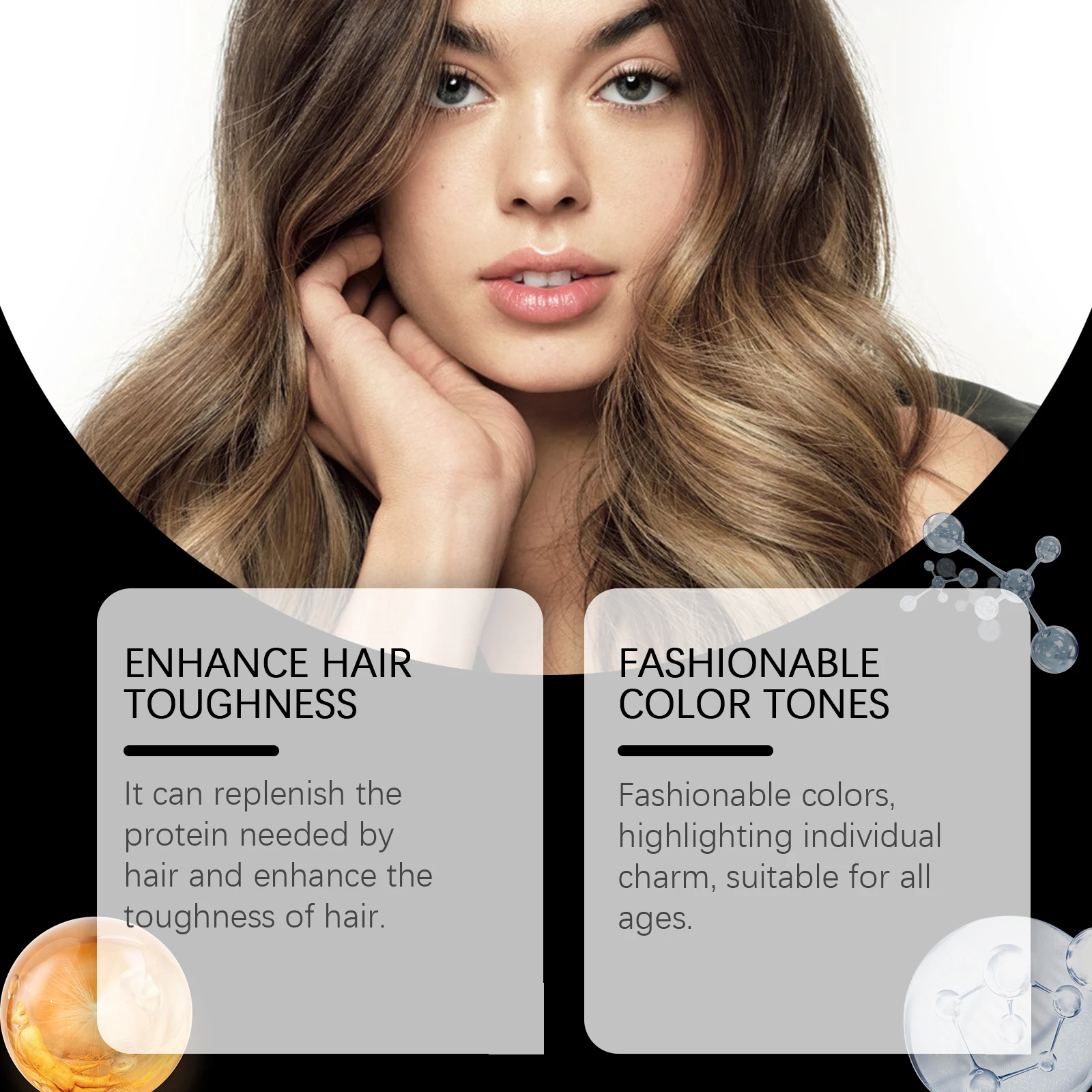 Black Hair Dye Shampoo Rapid Hair Dyeing Repair Dry Reduce Breakage Split Ends Oil Control Nourishing Hair Root Coloring Shampoo