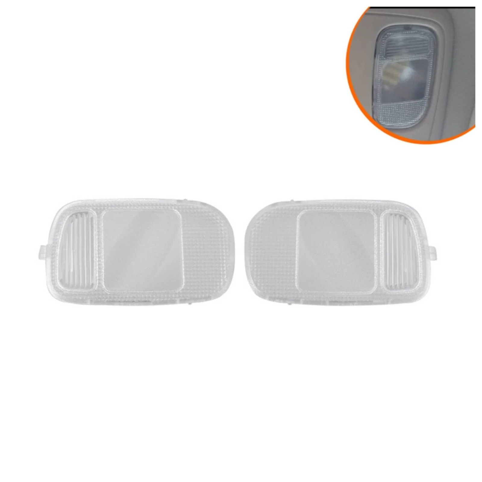 

1 Pair Car Overhead Console Lamp Lens Cover 5183271AA 5183270AA Replacement For Dodge Ram 3500 4500 5500 Auto Interior Accessory