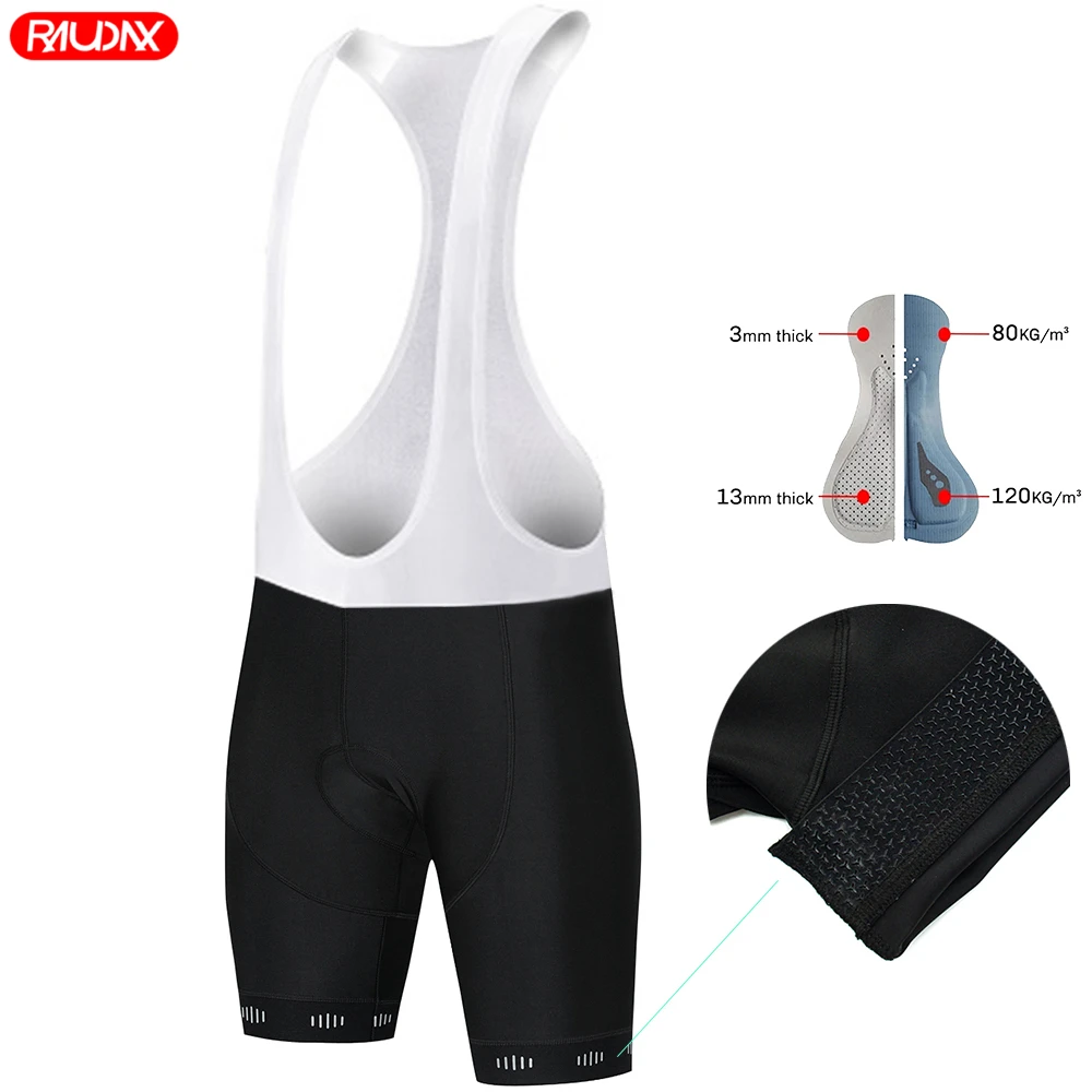 RAUDAX Herren Kurzarm-Radtrikot-Set mit Trägershorts MTB-Fahrradbekleidung Hochwertige Ropa Ciclismo Fahrraduniform
