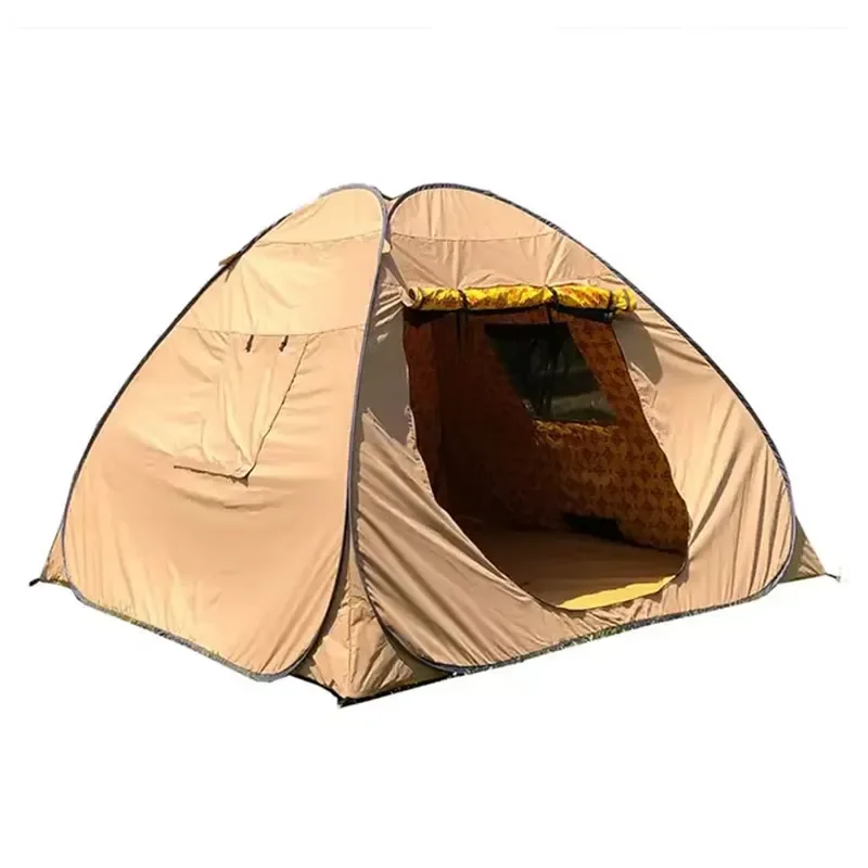 Customized Portable Durable Middle East Automatic TC Fabric Desert Waterproof Outdoor Camping Pop up Tent