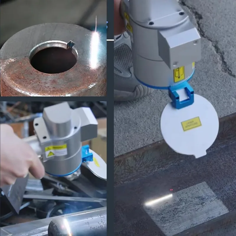 Rucksack 100 W 200 W 300 W JPT Pulse Mode Laser Reinigungsmaschine für Holzfarbe Staub Re-Moval Laser Holz Reinigungsmaschine