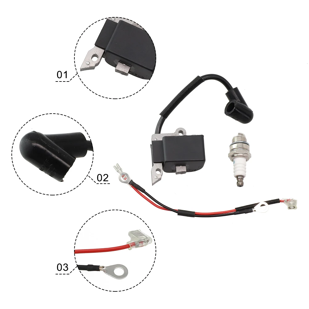 Ignition Coil 1 Set Accessories Alloy For Craftsman For 136 137 141 for chainsaw Accessories Brand New  Ignition