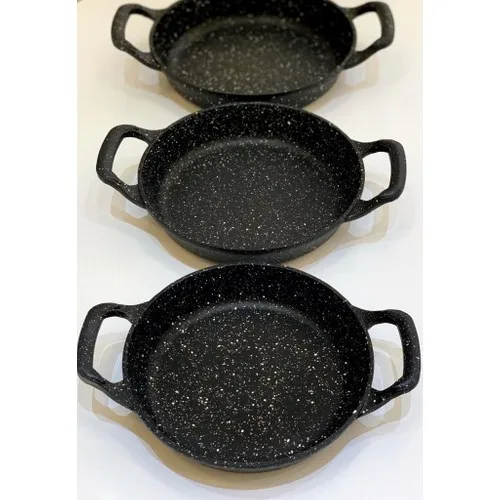 Bambumメジャー3個 (18-20-22 cm) 花崗岩sahanセットブラック