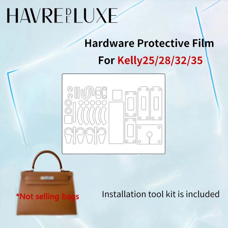 Hardware Protective Film For Kelly Bag, Anti-Oxidation Invisible Metal Protector Sticker For Kelly,With Installation Tools