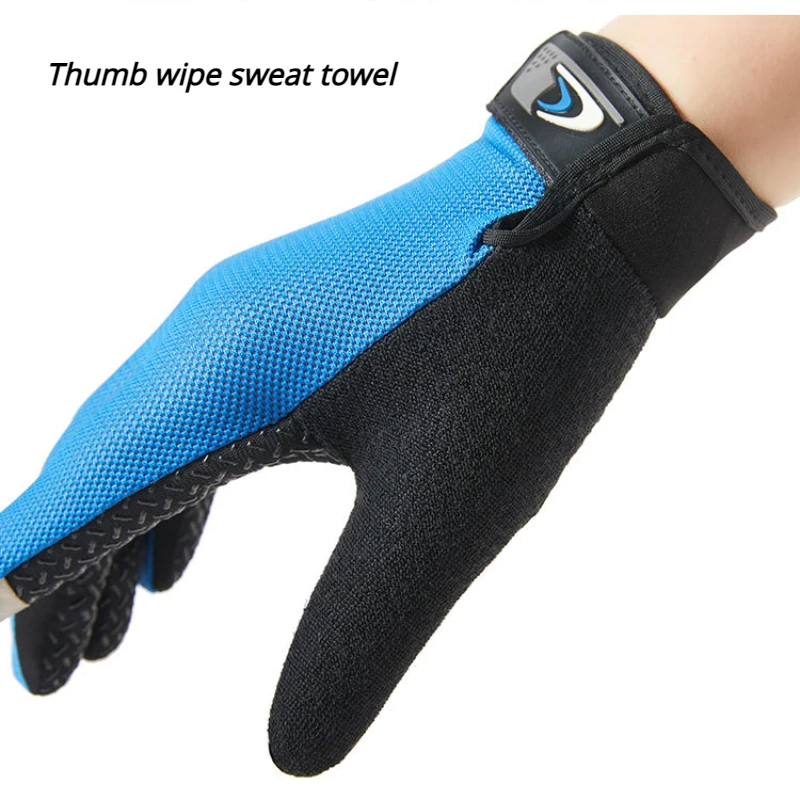 Summer Men Riding Glove Women Two Finger Cut Male Touchscreen Angling Anti-Slip Sun-Proof Breathable Cycling Fitness Gloves