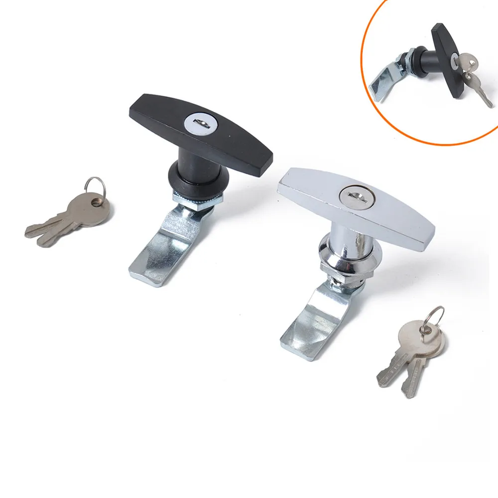 1 Pcs handle type lock with Keys Fixing T Handle Locks  For RV trailer