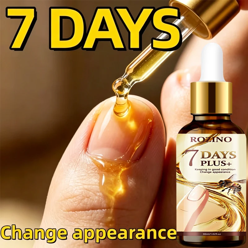 Super Powerful 7-Day Bee Venom Toenail Care Solution Plus+, 7-Day Nail Renewal, Maximum Strength -98% Change in Appearance, Maintains Good Condition, 5 Minutes to Prevent Spread, Renewal, Rapid Hardening, Enhances Nail Shine, Strengthens Nails, 24-Hour Continuous Care for Discolored, Thickened, and Damaged Nails, Prevents Nail Discoloration and Thickening, Promotes Nail Health, Improves Discolored, Damaged, Thickened, and Fragile Nails
