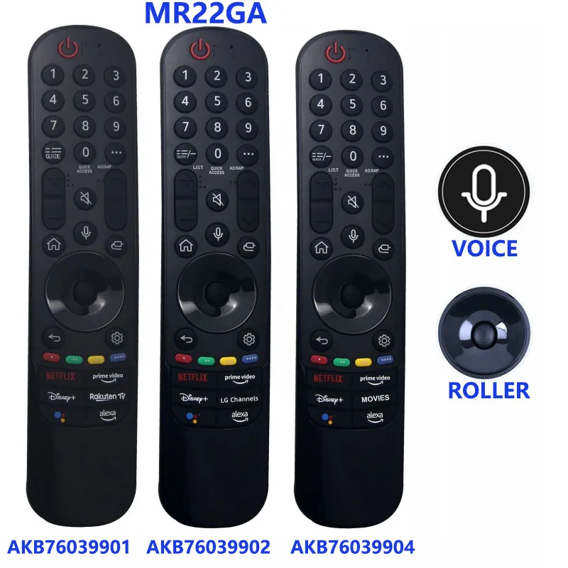 

Remote Control AKB76039901 AKB76039902 AKB76039904 MR22GA for L Smart TV 2022 OLED QNED NanoCell UHD 4K 8K With Voice Function