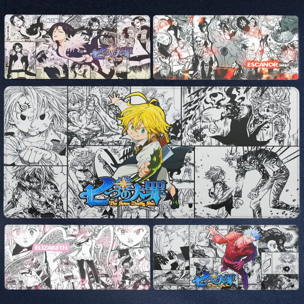 The Seven Deadly Sins Mouse Pad Mousepad Large Gaming Mouse Pad LockEdge Thickened Computer Keyboard Table Desk Mat