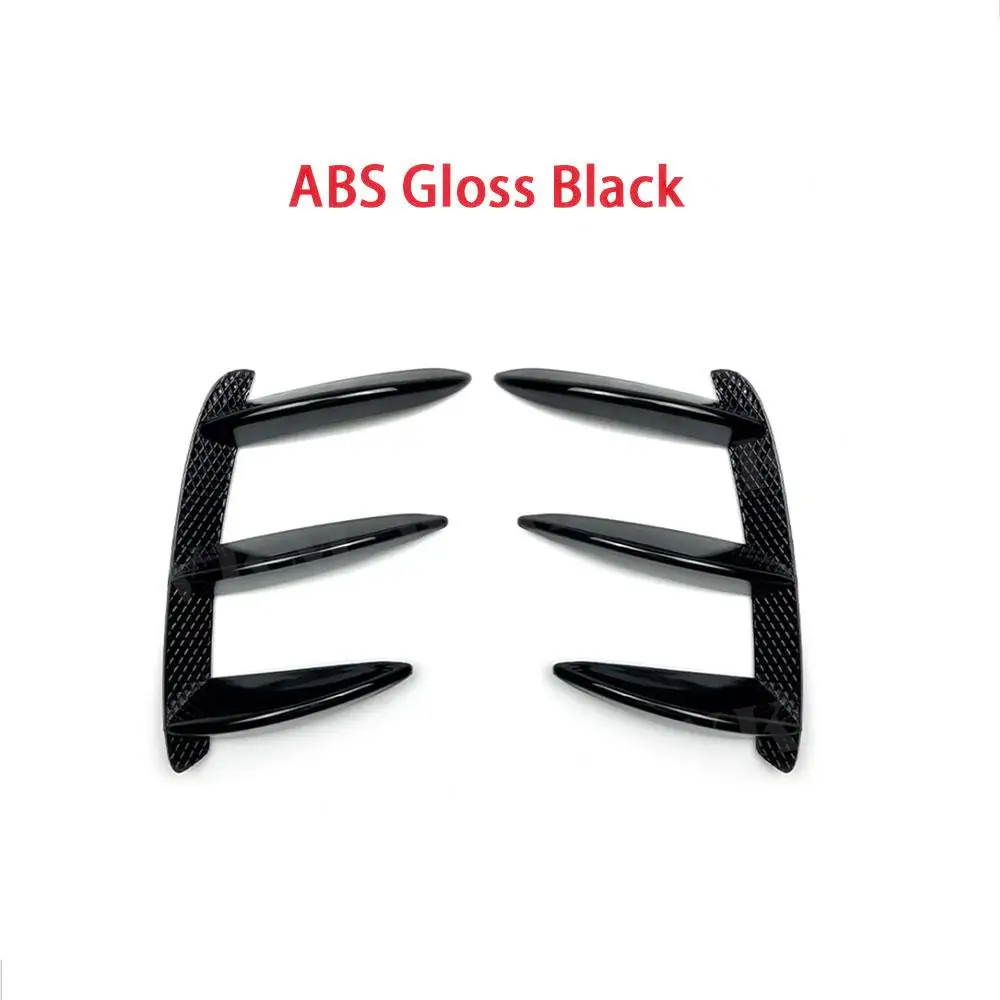 2pcs ABS Carbon Look Car Rear Bumper Fins Anards Splitters for Mercedes Benz A Class W176 A200 A260 A45 AMG Sport 2013-2018 Car