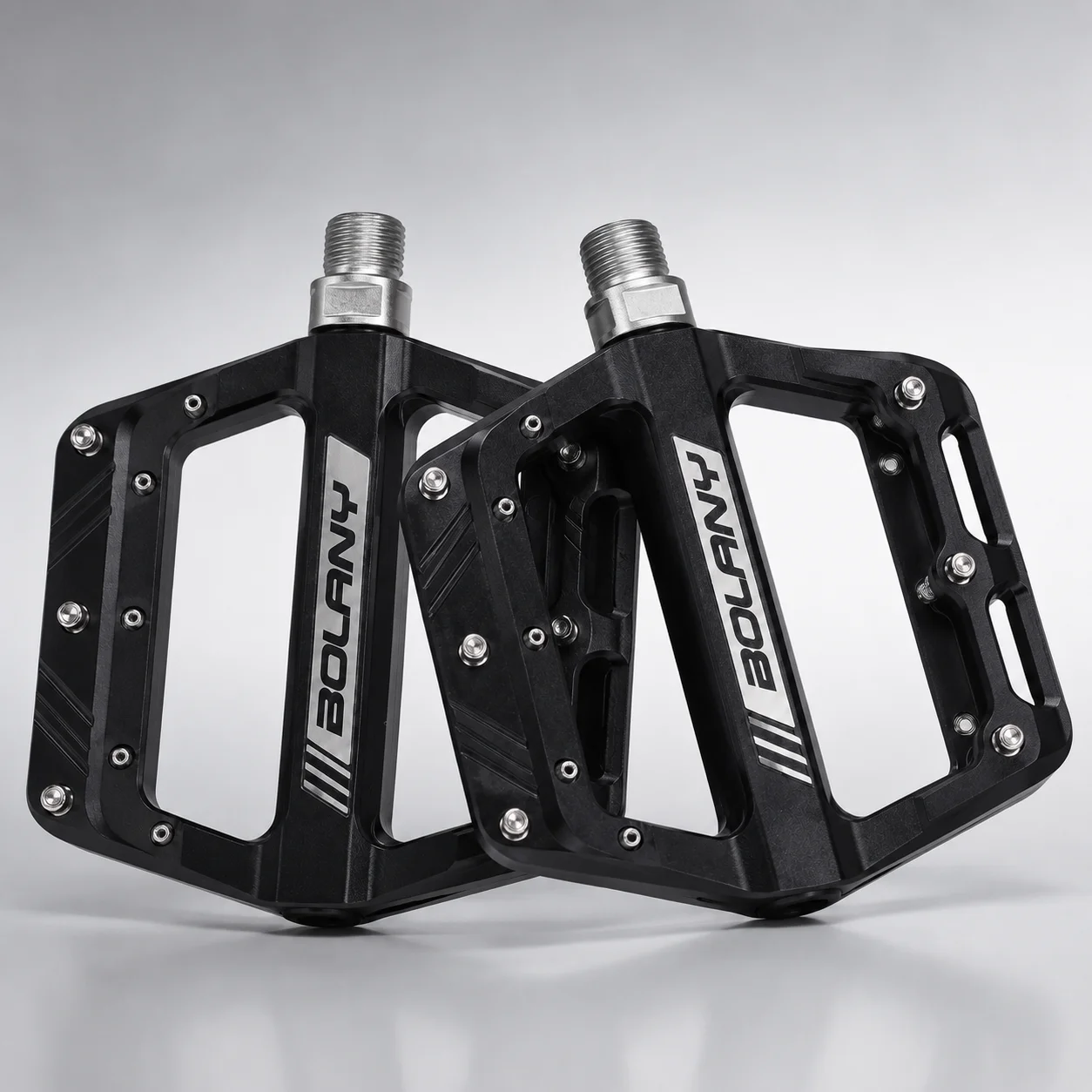 BOLANY Wide Platform Bike Pedals Aluminum Alloy Sealed Bearing Anti-Slip Flat Pedals for MTB Road Mountain Bicycle Cycling