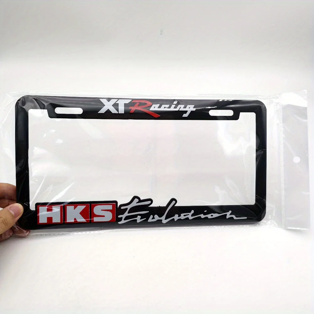 HKS Car License Plate Frame | USA Standard ABS JDM Style for Night kids USA Standard ABS Car License Plate Holder