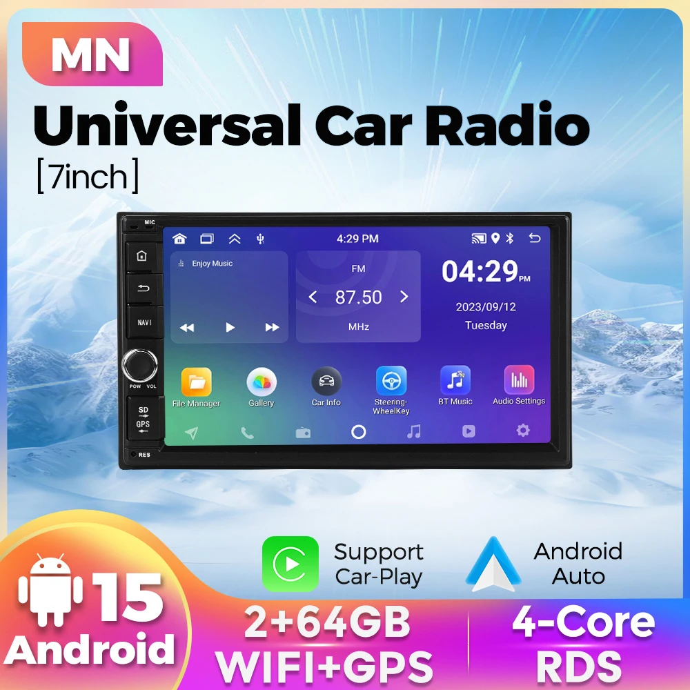 7" Android 15 Unive…