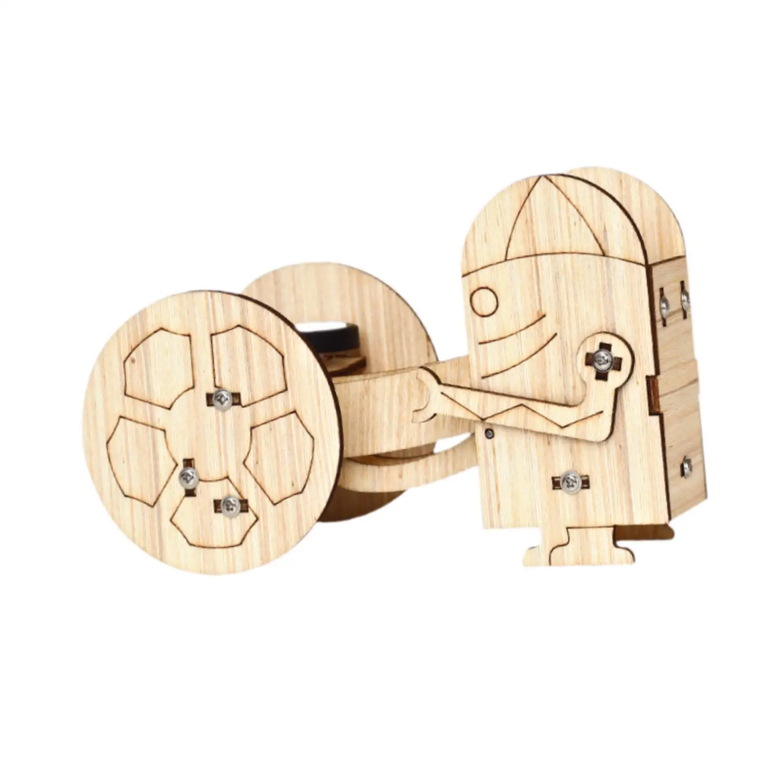 Ball Launching Robot 3D Puzzle Kits Early Learning Wood Science Experiment Robot Kit for Adults Children Home School Kids 4 5 6