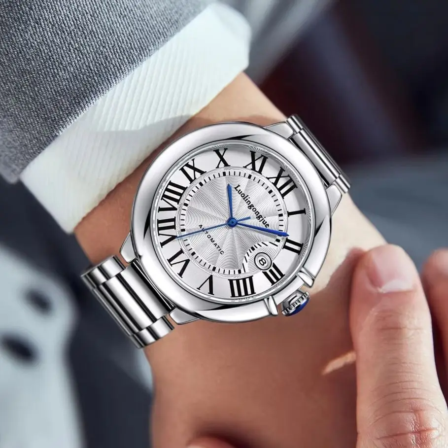 

Высококачественные мужские механические часы серии Business Balloon, с автоподзаводом, дизайн скелета, европейский и американский стиль, модные деловые повседневные универсальные персонализированные мужские часы, лучший подарок на День святого Валентина д