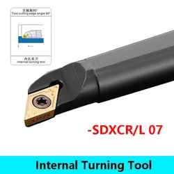 LIHAOPING S08K S10K S12M S16Q SDXCR07 SDXCL07 Utensili da taglio per tornio CNC SDXCR SDXCL Portautensili per tornitura interna Gambo Inserti DCMT