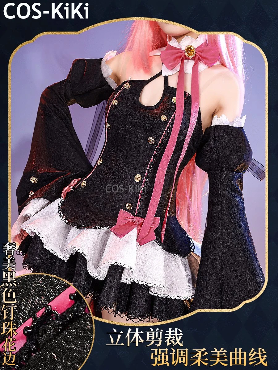 COS-KiKi-traje de juego Seraph Of The End Krul Tepes para mujer, elegante vestido Sexy, disfraz de Cosplay, traje de fiesta de Halloween, juego de rol