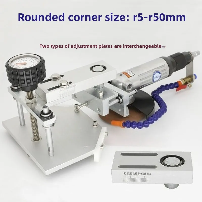 Pneumatic Glass Chamfering Machine, Small Safety Angle Grinder, Rounded Right Angle, Ceramic Tile Stone