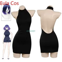 Vermeil in Gold Vermeil Cosplay Costume Dress Black Uniform Outfits Halloween Carnival Party Suit
