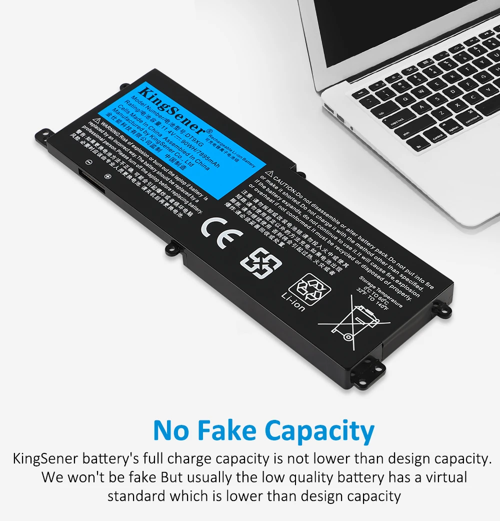 KingSener 90WH DT9XG 0KJYFY 07PWXV Battery For DELL Alienware Area-51m R1 R2 ALWA51M-1766PB D1748DW D1746B D1766B D1741DB