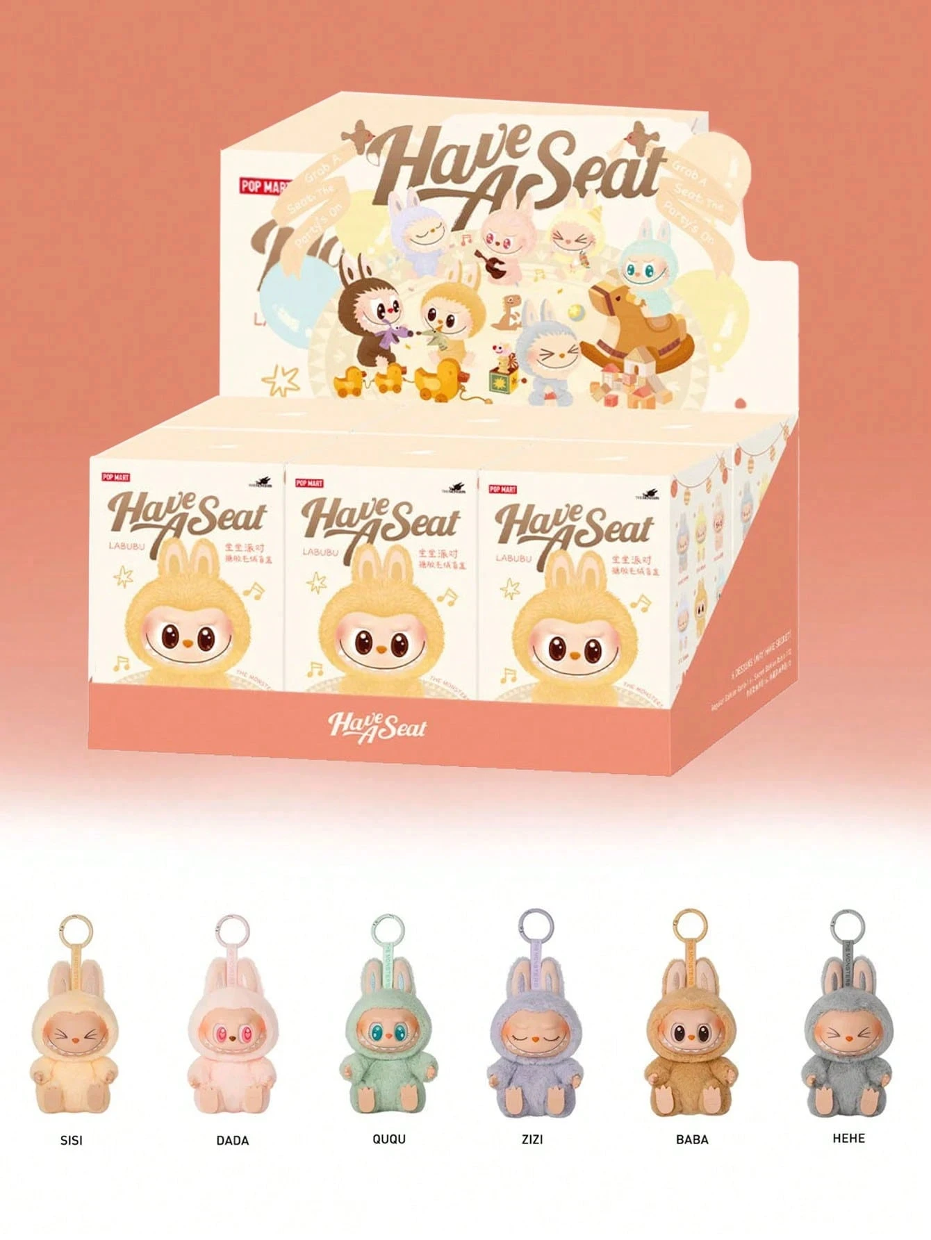 

100% Authentic POP MART The Monsters - Have a Seat Vinyl Blind Box Collectible Doll Random Toy Gift Series for Collectors