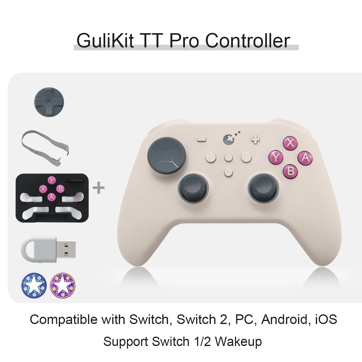 GuliKit TT Pro ゲームコントローラー、TMRジョイスティック、ハイパー