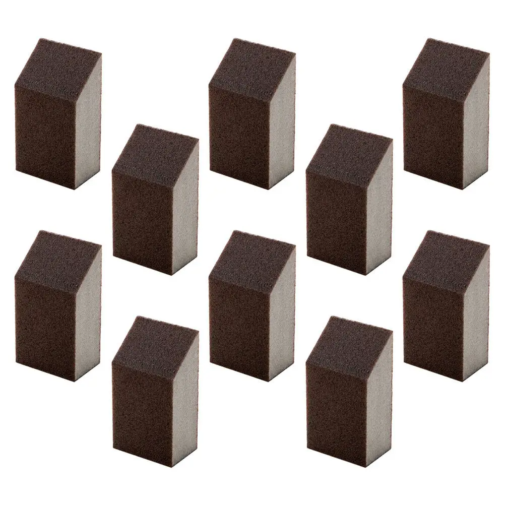 10Pcs Kitchen Emery Sponge Cleaning Scrubbing Sponge for Pots Pans Dishes Rust Removal Descaling Dishwashing Fast Drying Heavy
