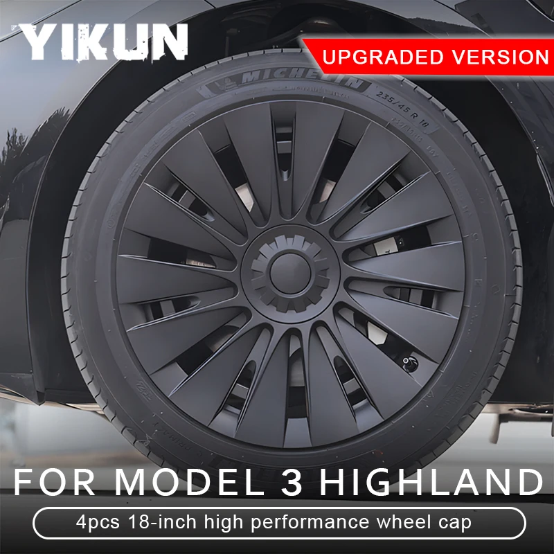 

4 шт., колпачок колеса для Tesla Model 3 Highland 2024, 18 дюймов